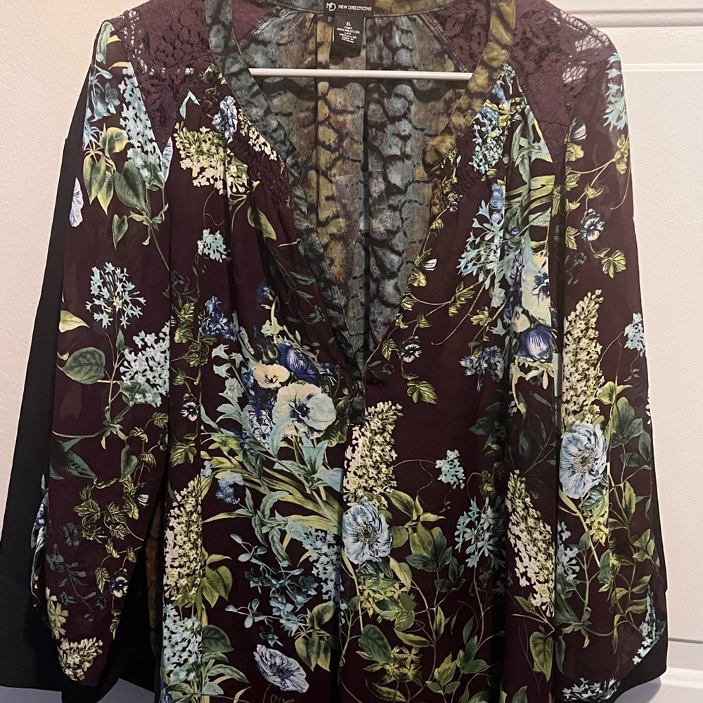 Beautiful sheer lace and deep plum colors